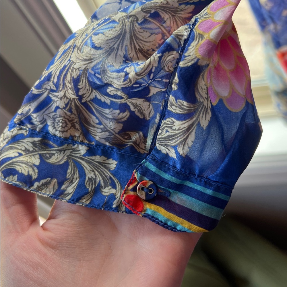 Johnny Was Multicolor Floral Tunic - Picture 3 of 8